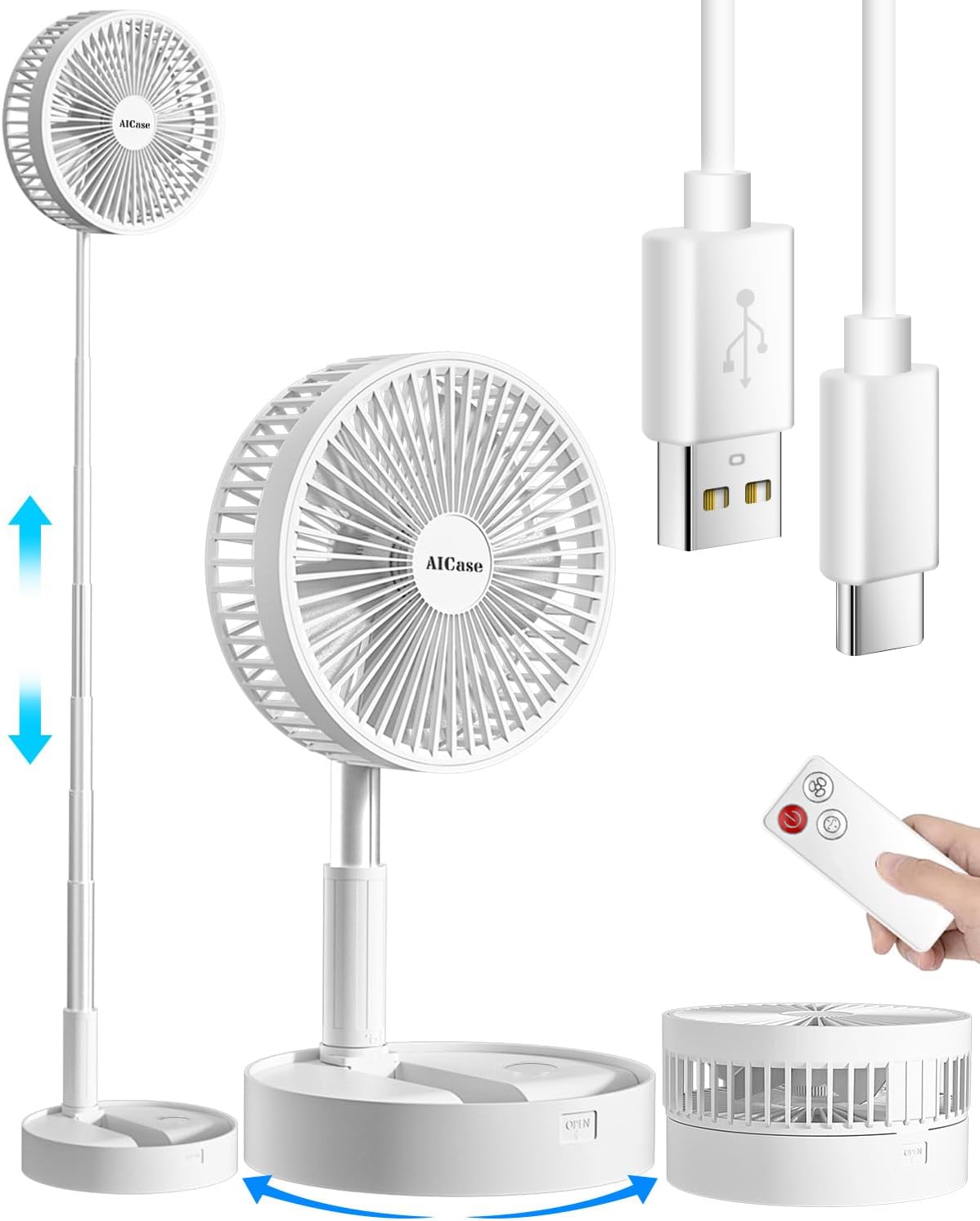 CoolFlex™ | 4 en 1 Abanico Recargable