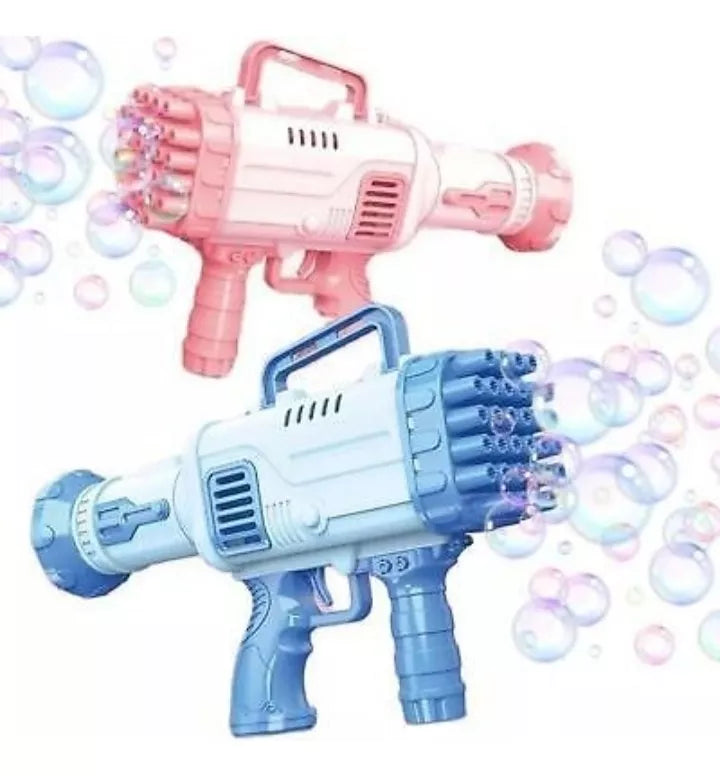 BubbleMachine™ |Pistola de Burbujas Gatling de 32 Agujeros.