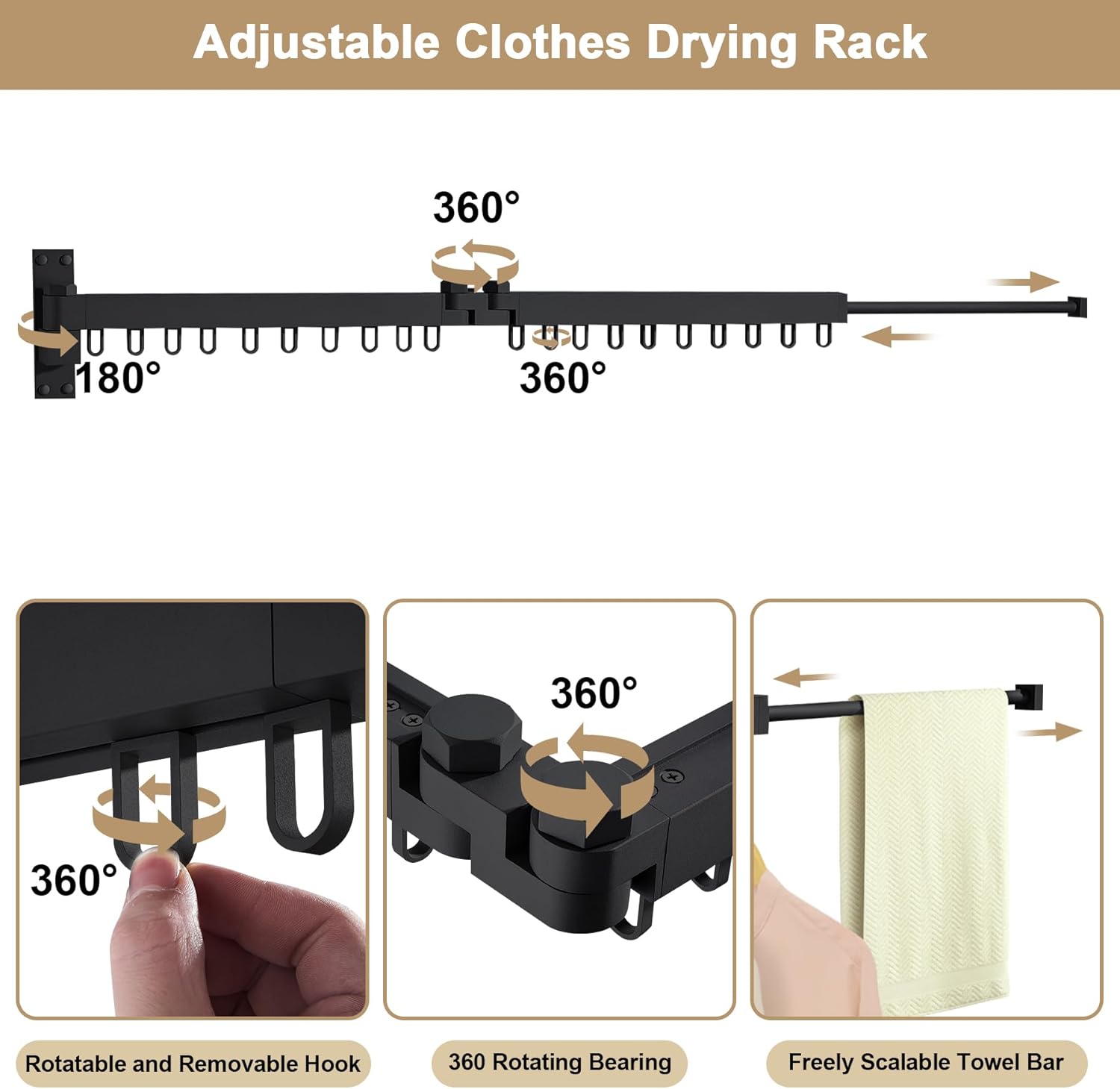 Clothesline2™ | Tendedero Plegable de 2 Brazos