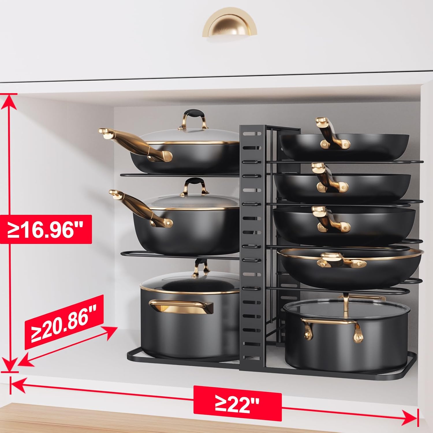 PanMaster™ Storage | Estante Organizador De Ollas Y Tapas