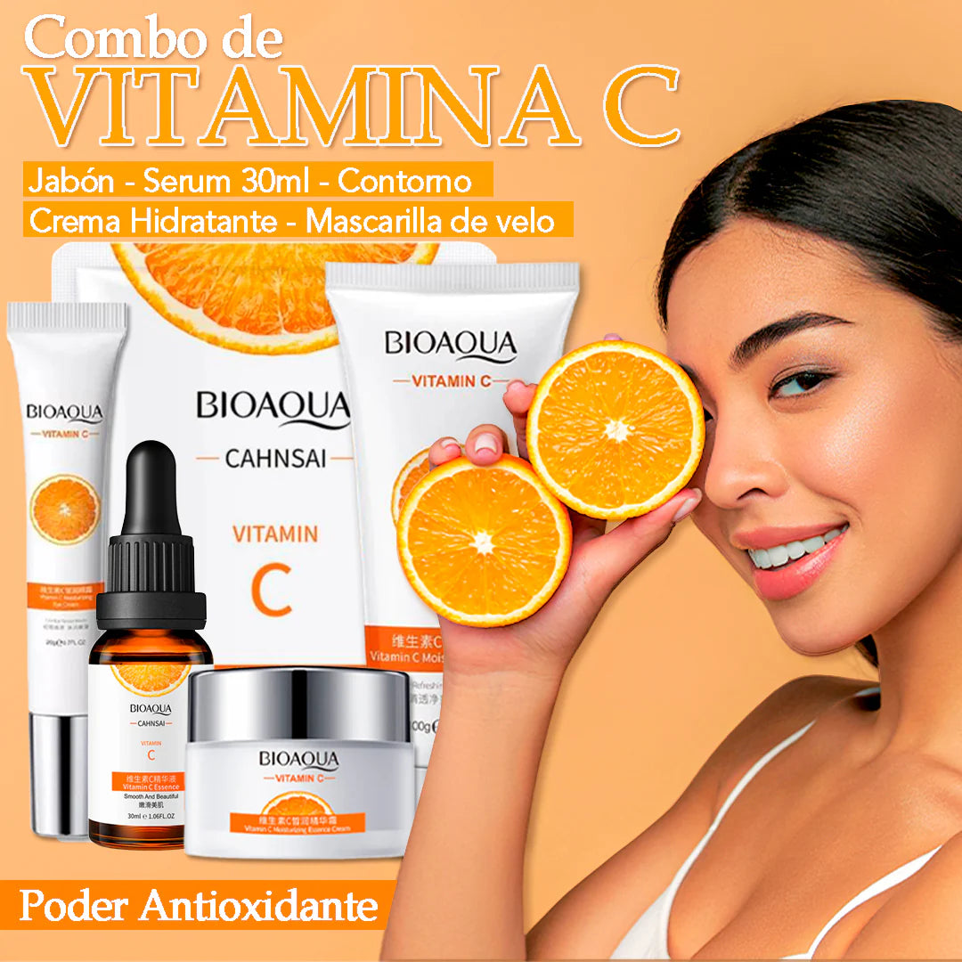 BioaquaC™ | Kit de Rutina de Vitamina C con Serum.