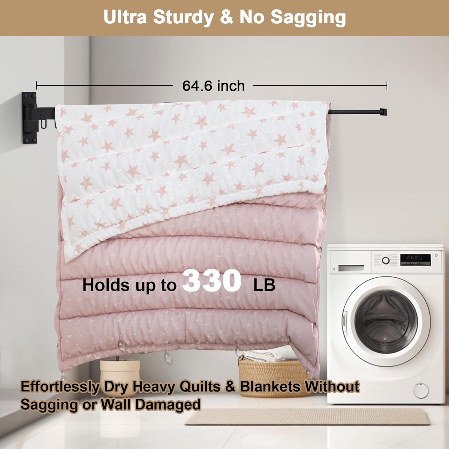 Clothesline2™ | Tendedero Plegable de 2 Brazos