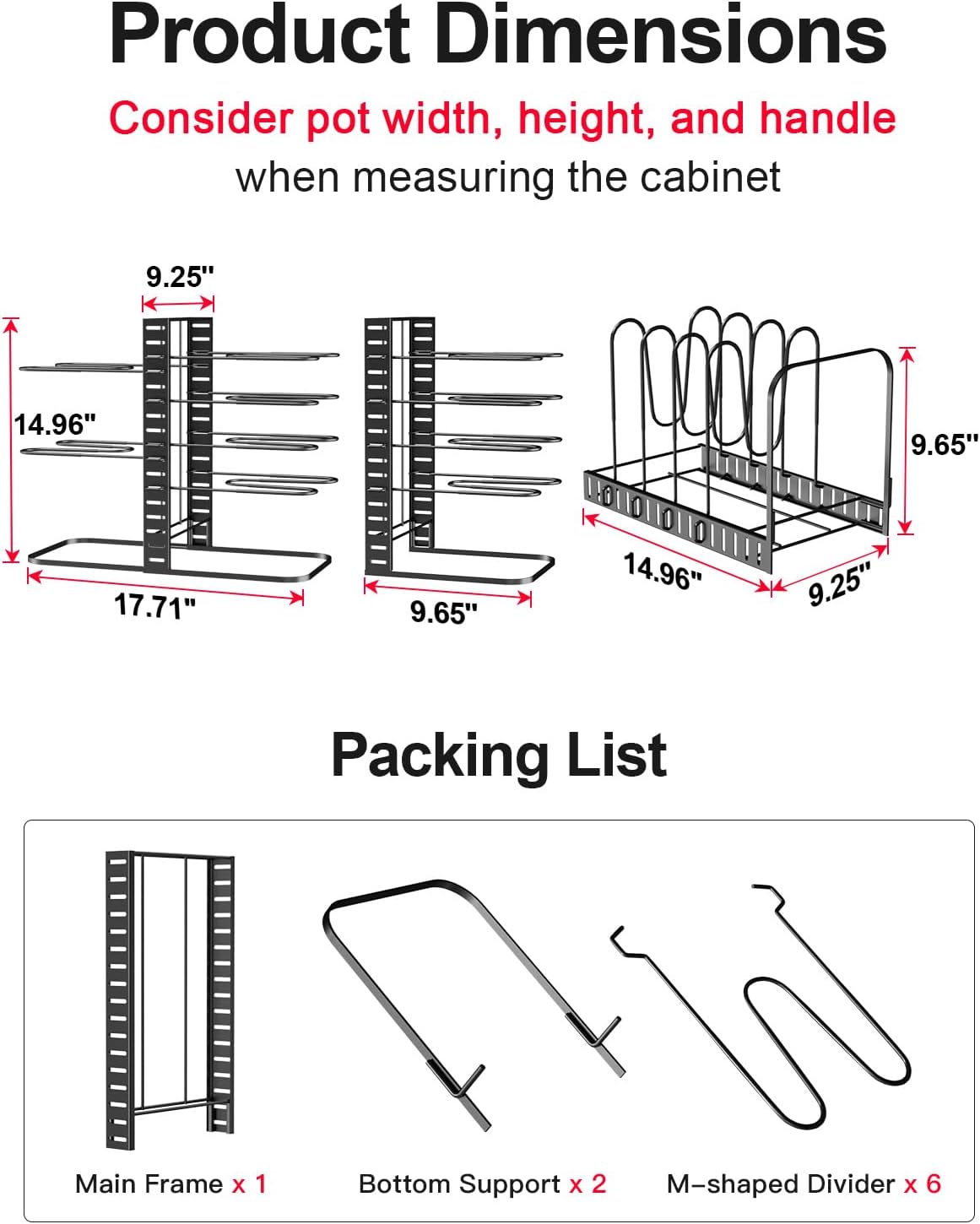 PanMaster™ Storage | Estante Organizador De Ollas Y Tapas