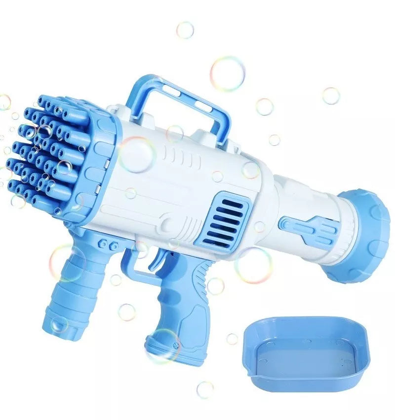 BubbleMachine™ |Pistola de Burbujas Gatling de 32 Agujeros.