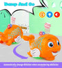 BumpGo Orange™ | Pez Musical para niños con Rueda Universal Bump Go, Función de Bola de Soplado y Luz Intermitente.