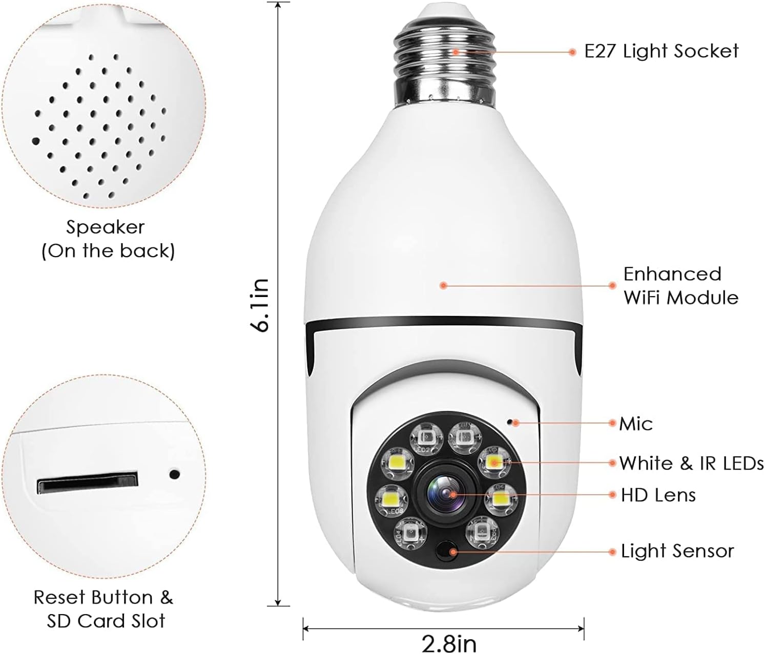 CamLight Security™ | Camara de Seguridad Tipo Bombillo
