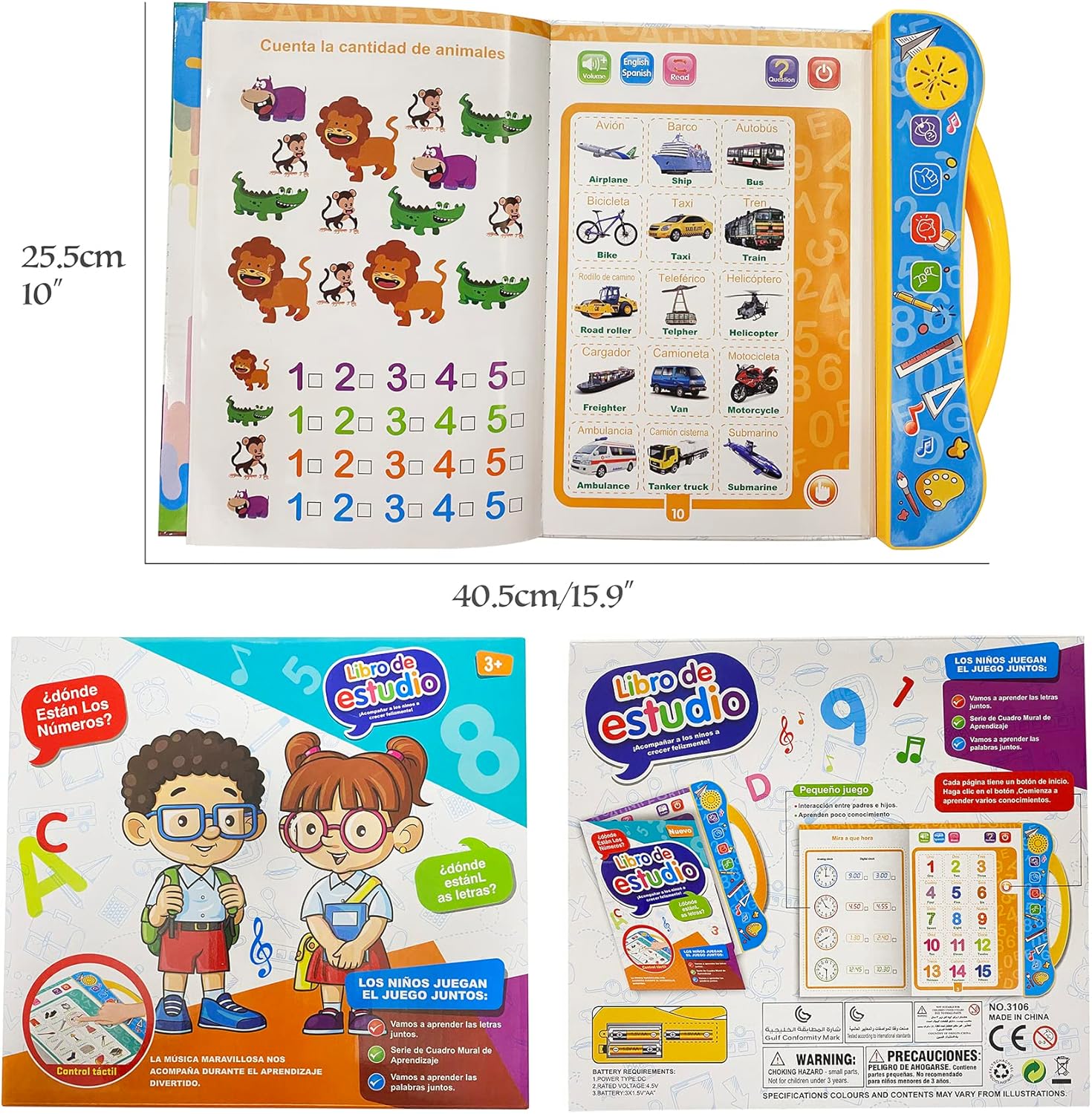 Edukids™ | Libro Interactivo de Estudio Infantil.