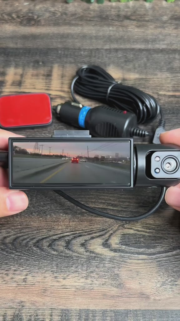VisionDrive 360™ | Cámara Dual Para Carro